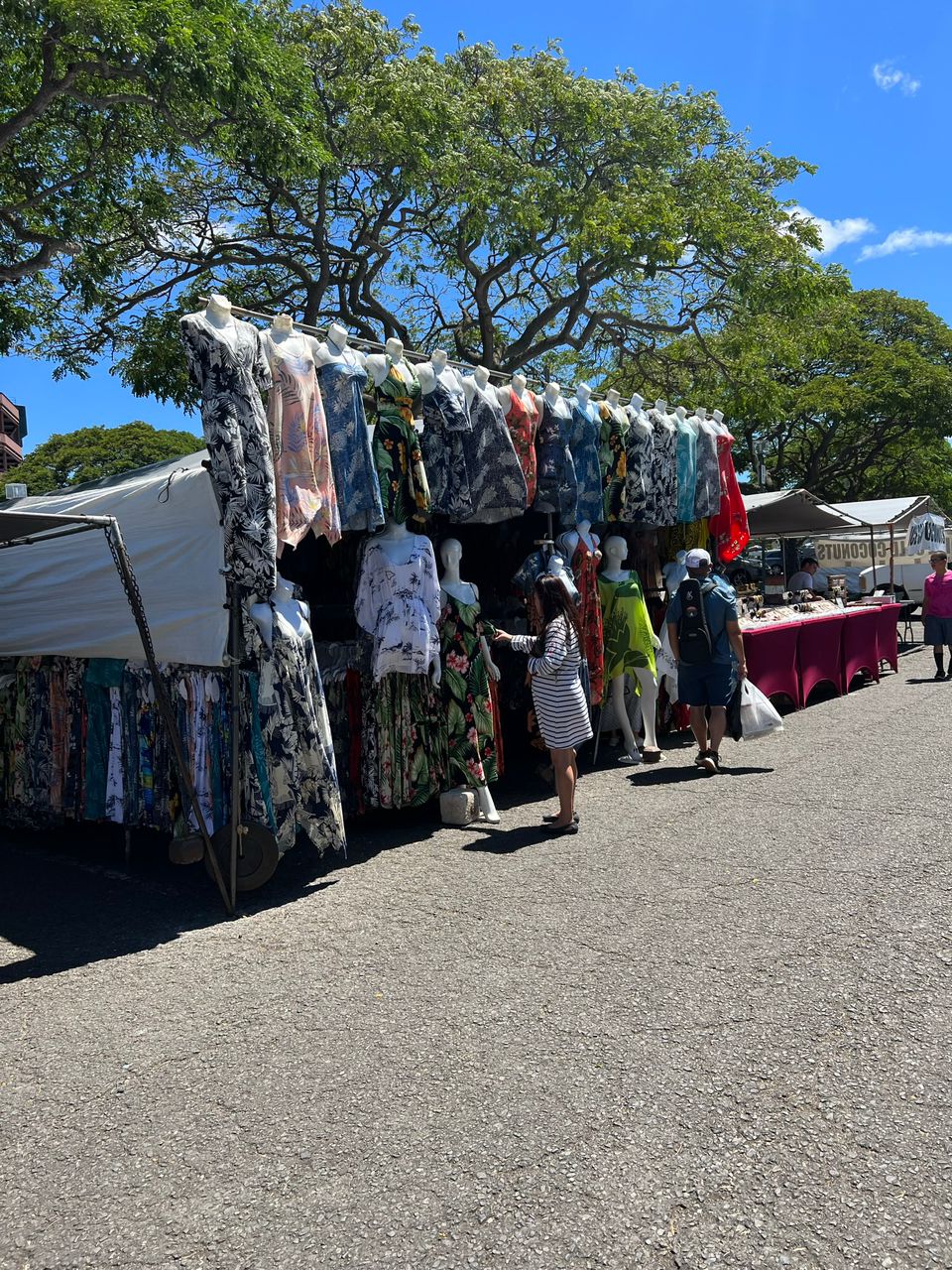 Mercado callejero en Honolulu Hawaii